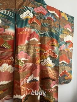 100% Silk Kimono. One Of A Kind. Handmade From Japan