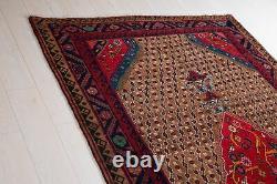 10' 7x5' 3 One of a Kind Collectible Antique Tribal Rug Brown Oriental Carpet