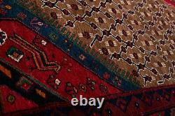 10' 7x5' 3 One of a Kind Collectible Antique Tribal Rug Brown Oriental Carpet