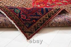 10' 7x5' 3 One of a Kind Collectible Antique Tribal Rug Brown Oriental Carpet