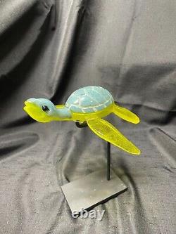 (#123) One of a Kind USA MADE Sea Turtle Glass Pipe HeadyFREE SHIPPING