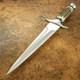 15 One Of Kind Custom Made D2 Tool Steel Double Edge Knife, Stag Honr Handle