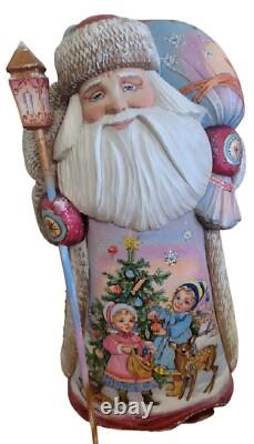 16 inches tall One of a KInd Hand Painted and Hand Crafted Russian Father Frost