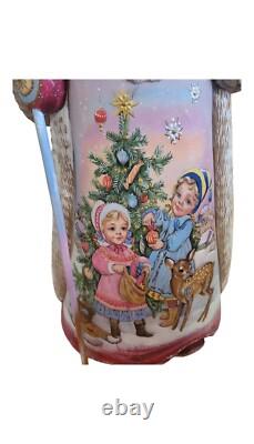 16 inches tall One of a KInd Hand Painted and Hand Crafted Russian Father Frost