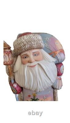 16 inches tall One of a KInd Hand Painted and Hand Crafted Russian Father Frost