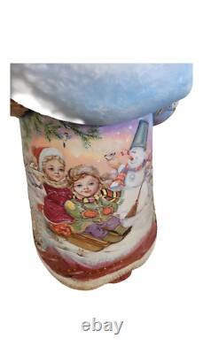 16 inches tall One of a KInd Hand Painted and Hand Crafted Russian Father Frost