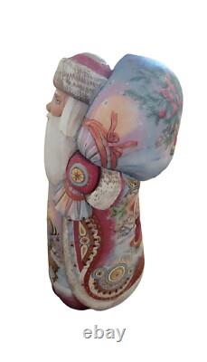 16 inches tall One of a KInd Hand Painted and Hand Crafted Russian Father Frost