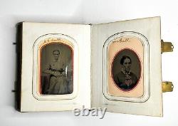 1800s Antique 29 TINTYPES With Box