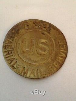 1920's United States Aerial Mail Service Badge #822 ONE OF A KIND READ THIS