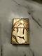 1937 Indian Motorcycles Zippo Lighter Solid Brass Deep Etched One Of A Kind