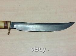 1940's Randall 8-1/4 Pinned Crown Stag Field Knife. One of a kind Randall