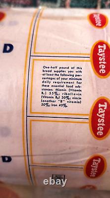 1950 s TAYSTEE Bread WRAPPERS NOS 17lb ROLL ONE OF A KIND FIND