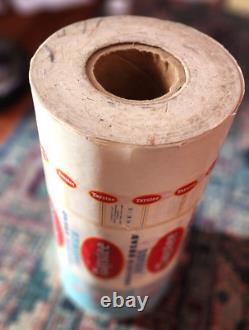 1950 s TAYSTEE Bread WRAPPERS NOS 17lb ROLL ONE OF A KIND FIND