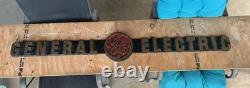 1950s Vintage Brass General Electric Sign 39 Lbs Good Condition One Of A Kind