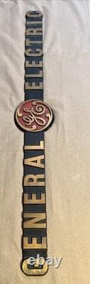 1950s Vintage Brass General Electric Sign 39 Lbs Good Condition One Of A Kind