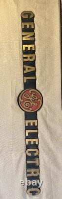 1950s Vintage Brass General Electric Sign 39 Lbs Good Condition One Of A Kind