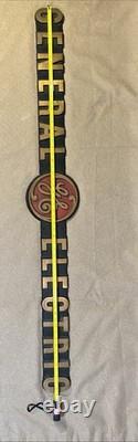 1950s Vintage Brass General Electric Sign 39 Lbs Good Condition One Of A Kind