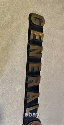 1950s Vintage Brass General Electric Sign 39 Lbs Good Condition One Of A Kind