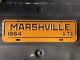 1964 Marshville North Carolina City Tag License Plate Mint Rare One Of A Kind
