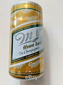 1970's Miller High Life Beer Empty Rare One of a Kind Factory Test Can, 12 oz Can