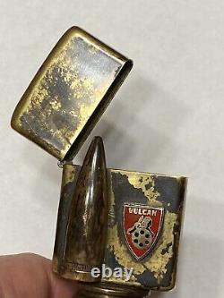 1974 Vietnam War Trench Art Artillery Shell Zippo Table Lighter One Of A Kind