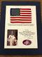 1983 Nasa Sts-9 First Spacelab Us American Flag Flown In Space - One Of A Kind