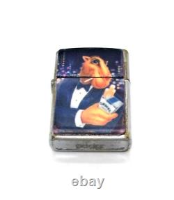 1993 Zippo Camel Tuxedo Joe w Lights Venetian Swirl Back One of a Kind