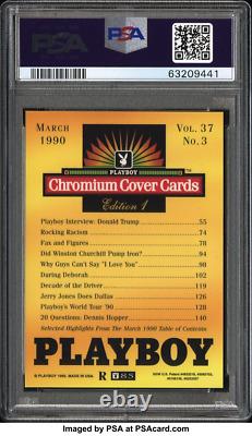 1995 Playboy Chromium Cover Donald Trump Refractor Miss cut OC One of a Kind