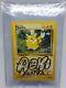 1999 Pikachu Base Set Fossil Steve Aoki Signed 1/1 Pika Pika One Of A Kind