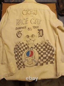 1- Grateful Dead COLLECTIBLE Dress Shirt ONE OF A KIND SUMMER 1983 PACE CAR