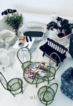 1 Of A Kind Collection Vtg & Handcrafted Dollhouse Miniatures-furniture Plus