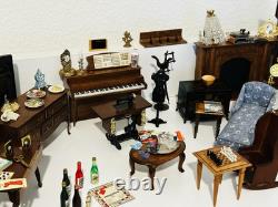 1 Of A Kind Collection Vtg & Handcrafted Dollhouse Miniatures-furniture Plus