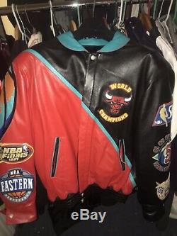 1 Of Kind Jordan Bulls Jacket Collection. Three Peat Jacket Only One Signed
