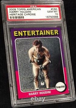 2009 TOPPS CHROME HOUDINI (POP 1) PSA 10 GEM MINT ONE of a KIND (ULTRA RARE)