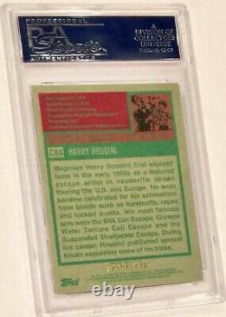 2009 TOPPS CHROME HOUDINI (POP 1) PSA 10 GEM MINT ONE of a KIND (ULTRA RARE)