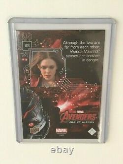 2015 AVENGERS Scarlet Witch PRINTING PLATE One of a Kind 1/1 Elizabeth Olsen BGS