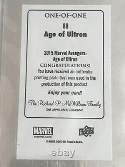 2015 AVENGERS Scarlet Witch PRINTING PLATE One of a Kind 1/1 Elizabeth Olsen BGS