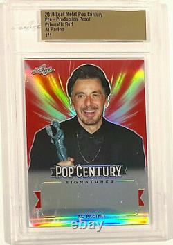 2019 Leaf Metal Al Pacino 1/1 Proof Production Prismatic One Of A Kind Rare