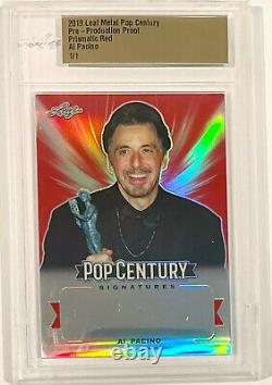 2019 Leaf Metal Al Pacino 1/1 Proof Production Prismatic One Of A Kind Rare