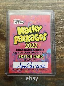 2022 Topps Wacky Packages DECEMBER SKETCH CARD 1/1 ONE-OF-A-KIND by Grossberg