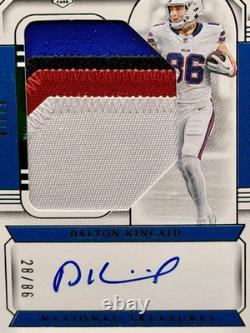 2023 National Treasures? Dalton Kincaid Rookie Jersey Match, SSP#/86, Bills