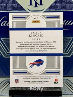 2023 National Treasures? Dalton Kincaid Rookie Jersey Match, SSP#/86, Bills