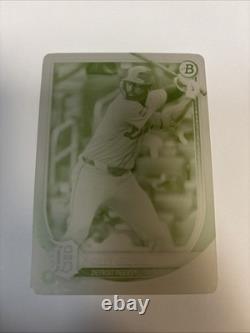 2025 Bowman Riley Greene Printing Plate 1/1 Ultra Rare One Of A Kind Collectible