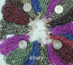 20 Mini Hanks Vintage Antique Glass Seed Beads Multi Colors ONE OF A KIND LOT