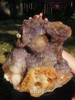 21.6 LB Natural One-of-a-Kind Amethyst Geode Quartz Crystal Cluster