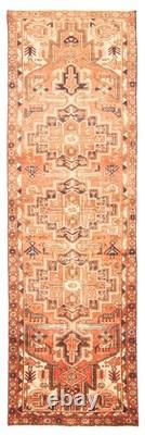 2'10 x 9'0 Vintage Hand-knotted Runner Rug Traditional Oriental Wool Carpet