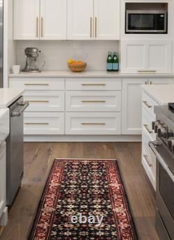 2'6 x 7'10 Vintage Hand-knotted Runner Rug Traditional Oriental Wool Carpet