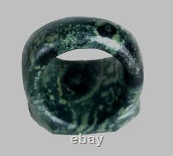 300 BC Authentic Ancient Roman hololith Ring Engraved Gemstone Bull MUSEUM GRADE