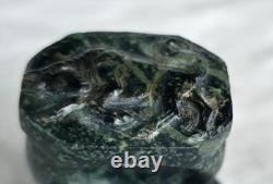 300 BC Authentic Ancient Roman hololith Ring Engraved Gemstone Bull MUSEUM GRADE
