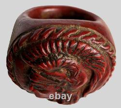 300 BC Authentic Ancient Roman hololith Ring Engraved Gemstone Depict Minerva